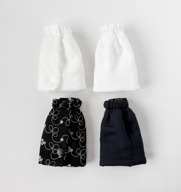 新商品☆ベビービョルンHARMONY、ONE、ONEKAI、アンジェレッテ用 リバーシブルよだれカバー☆お花の刺繍柄 1枚目の画像