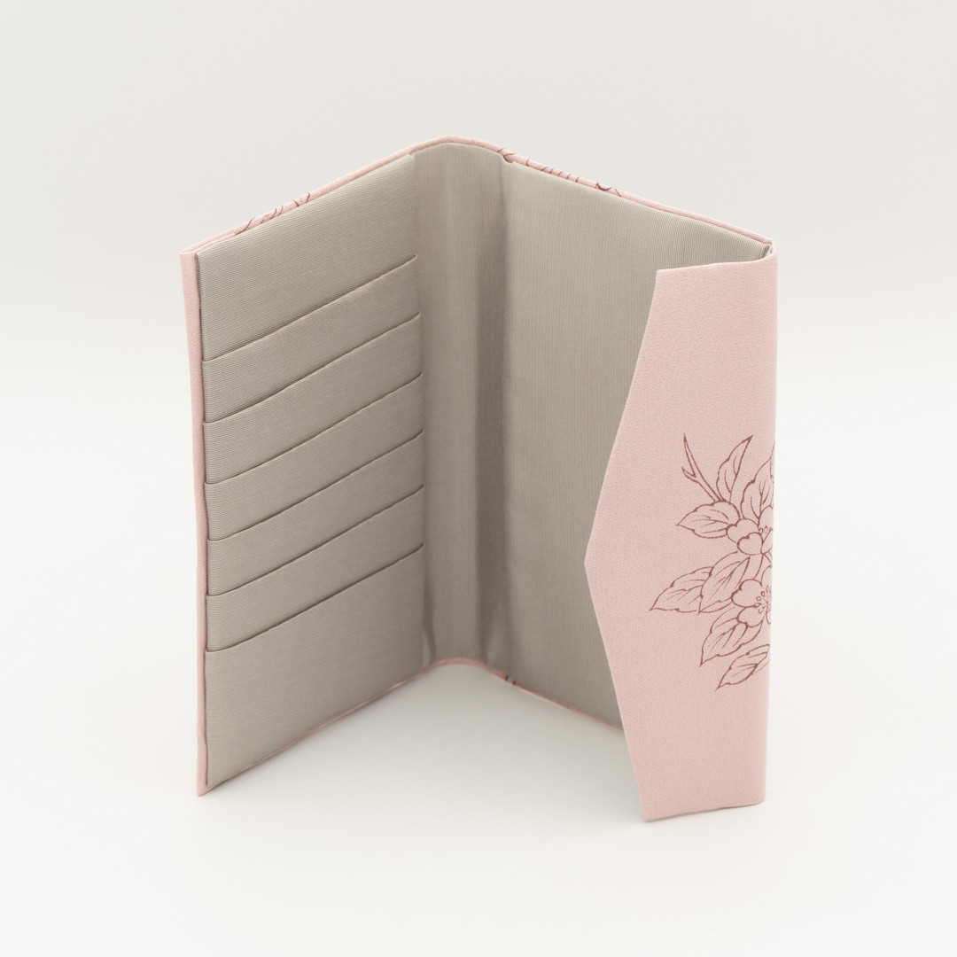 京友禅　お薬手帳ケース『TONE & TONE』　さくら