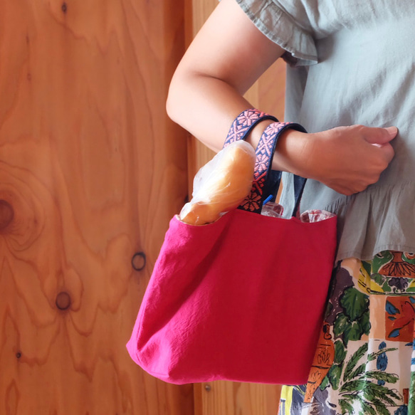 【限量】Kogin刺繡棉麻麵包袋【午餐袋☺︎刺繡】副袋⌘訂製⌘ 第15張的照片