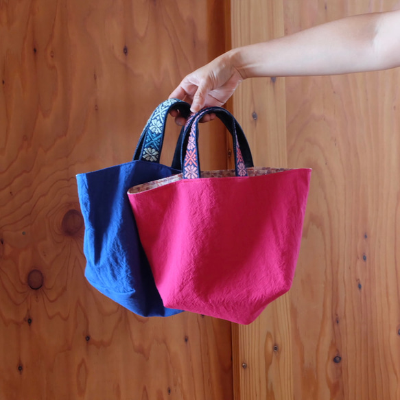 【限量】Kogin刺繡棉麻麵包袋【午餐袋☺︎刺繡】副袋⌘訂製⌘ 第1張的照片