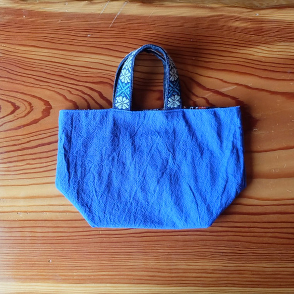 【限量】Kogin刺繡棉麻麵包袋【午餐袋☺︎刺繡】副袋⌘訂製⌘ 第8張的照片