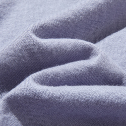 ★即納★夏の定番に！涼やか着回しニット　リネン コットン半袖トップス　明るく渋い青紫色　250704-4 20枚目の画像