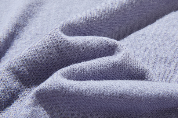 ★即納★夏の定番に！涼やか着回しニット　リネン コットン半袖トップス　明るく渋い青紫色　250704-4 20枚目の画像