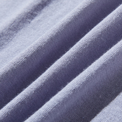 ★即納★夏の定番に！涼やか着回しニット　リネン コットン半袖トップス　明るく渋い青紫色　250704-4 19枚目の画像