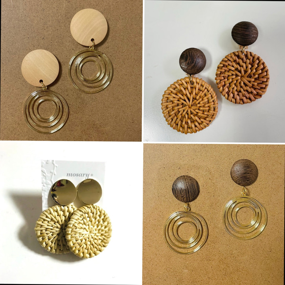 夏のウッド&ラタン❁⃘*.ﾟウッド＆メタル❁⃘*.ﾟ選べる4type 1枚目の画像