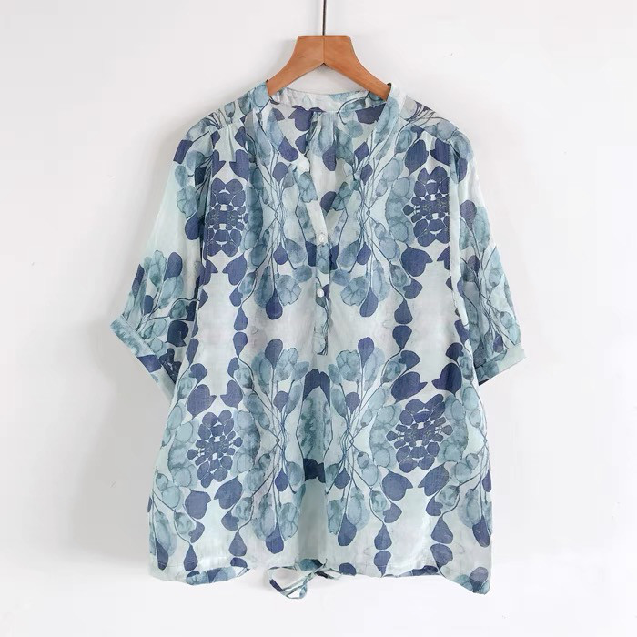 ブラウス / トップス/ シャツ/レディース/ 日常 /夏/綿麻
