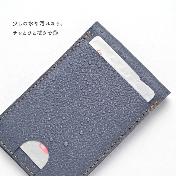 MagSafe対応 スタンド型カードケース 【 シュリンクレザー 】 スマホスタンド カード収納 本革 HW34K 5枚目の画像