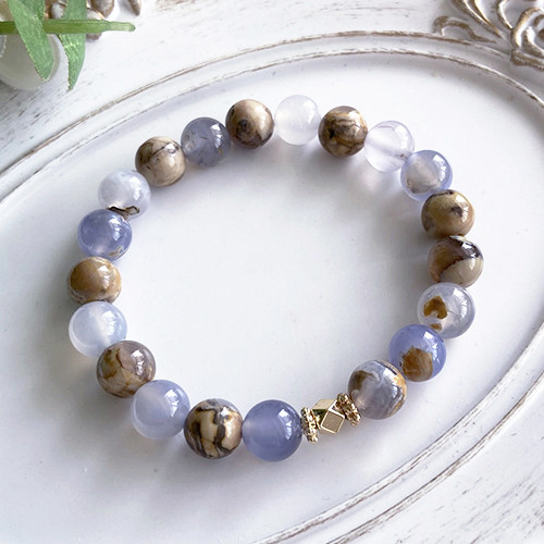 【高品質天然石】良縁サポート！人と人とを繋ぐお守り天然石ストーンブレスレット(ギフトBOX付き)