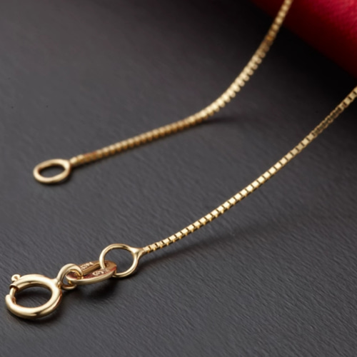 18K18ネックレスチェーンau750Boxチェーン18金K18ボックス