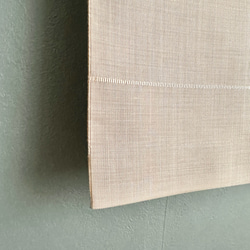 帯のタペストリー　流木×涼しげなベージュ　テーブルランナー使用可　小物　和モダン　着物　リメイク インテリア　和室 8枚目の画像