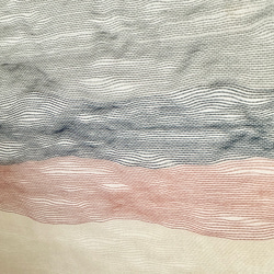 帯のタペストリー　流木×涼しげな縞　テーブルランナー使用可　小物　和モダン　着物　リメイク インテリア　和室 4枚目の画像