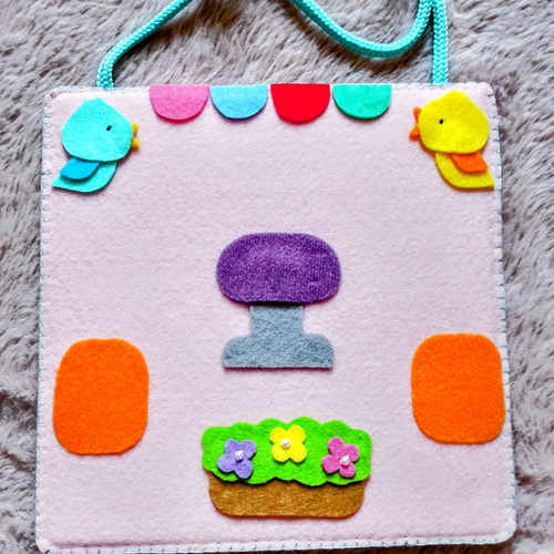 ネコのお医者さん 首掛けシアター 手袋シアター エプロンシアター