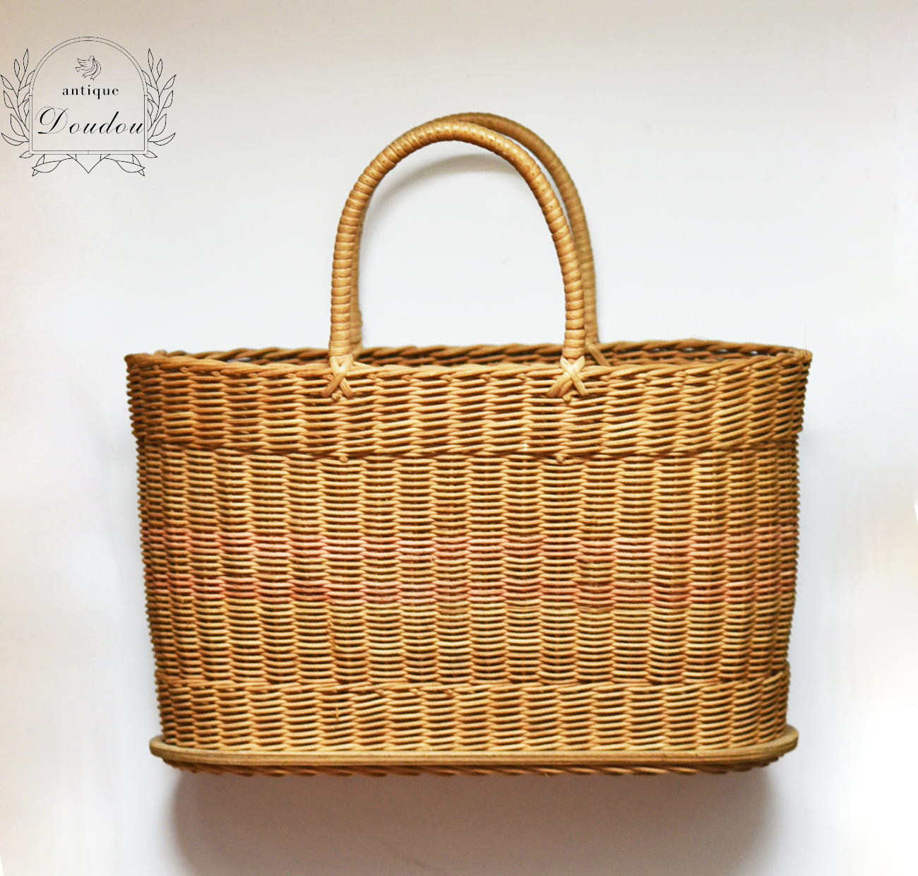 ヴィンテージ オーバルバスケット【sa679】