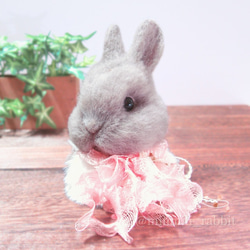 オーダーメイド】Sサイズ うさぎ羊毛フェルト うちのこオーダー 羊毛