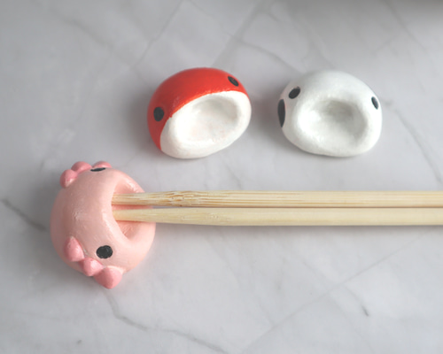 オーブン陶土で作る水族館 箸置き 1個 箸・箸置き LUNA~月の女神