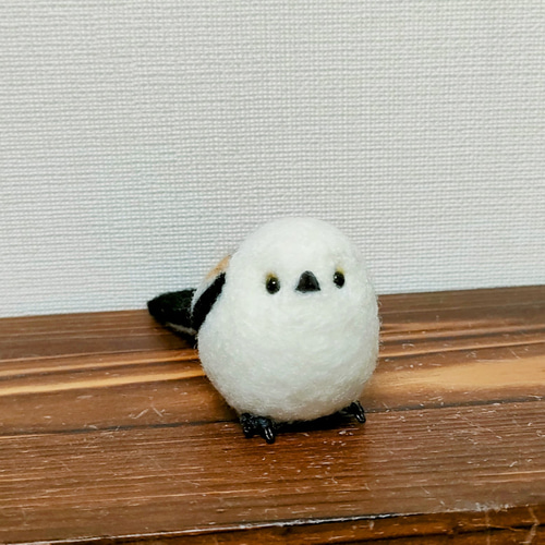 完成品］シマエナガ 羊毛フェルト 羊毛フェルト クリぱん 通販