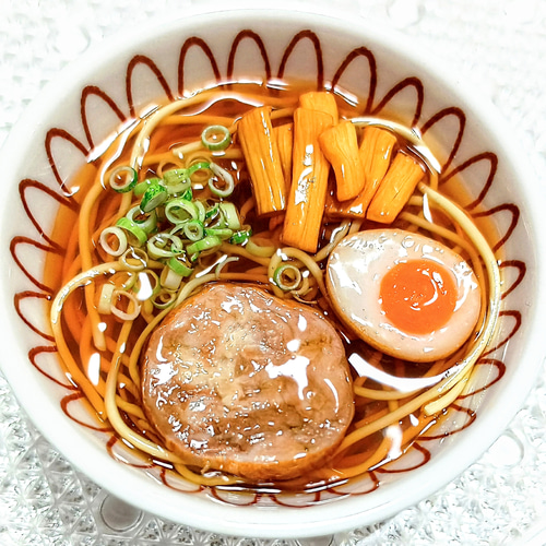 こだわりシリーズ】小さな醤油ラーメンのオブジェ 食品サンプル