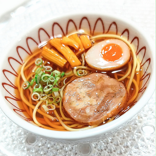 こだわりシリーズ】小さな醤油ラーメンのオブジェ 食品サンプル