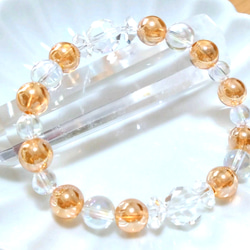 神聖幾何学フラーレン 水晶4mm玉 ネックレス ネックレス・ペンダント