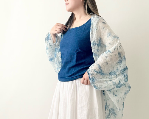 美品！モユル！リネン素材軽い羽織り 7827a9a1b092dfb780f455edb2da36