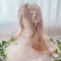moricori♡人気No.1カラー》大きなフリルのリボンヘッドドレス ヘッド