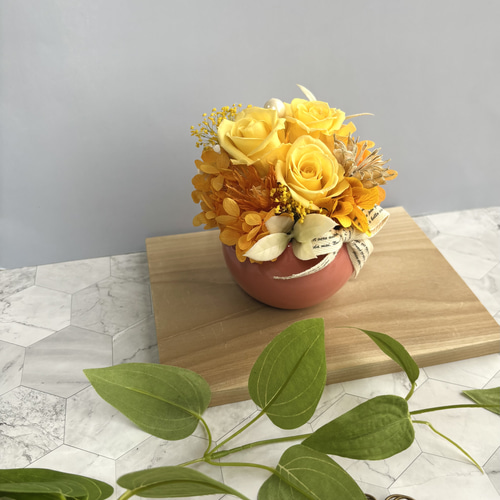 プリザーブドフラワーアレンジ ビタミンカラー コロンとスタイル