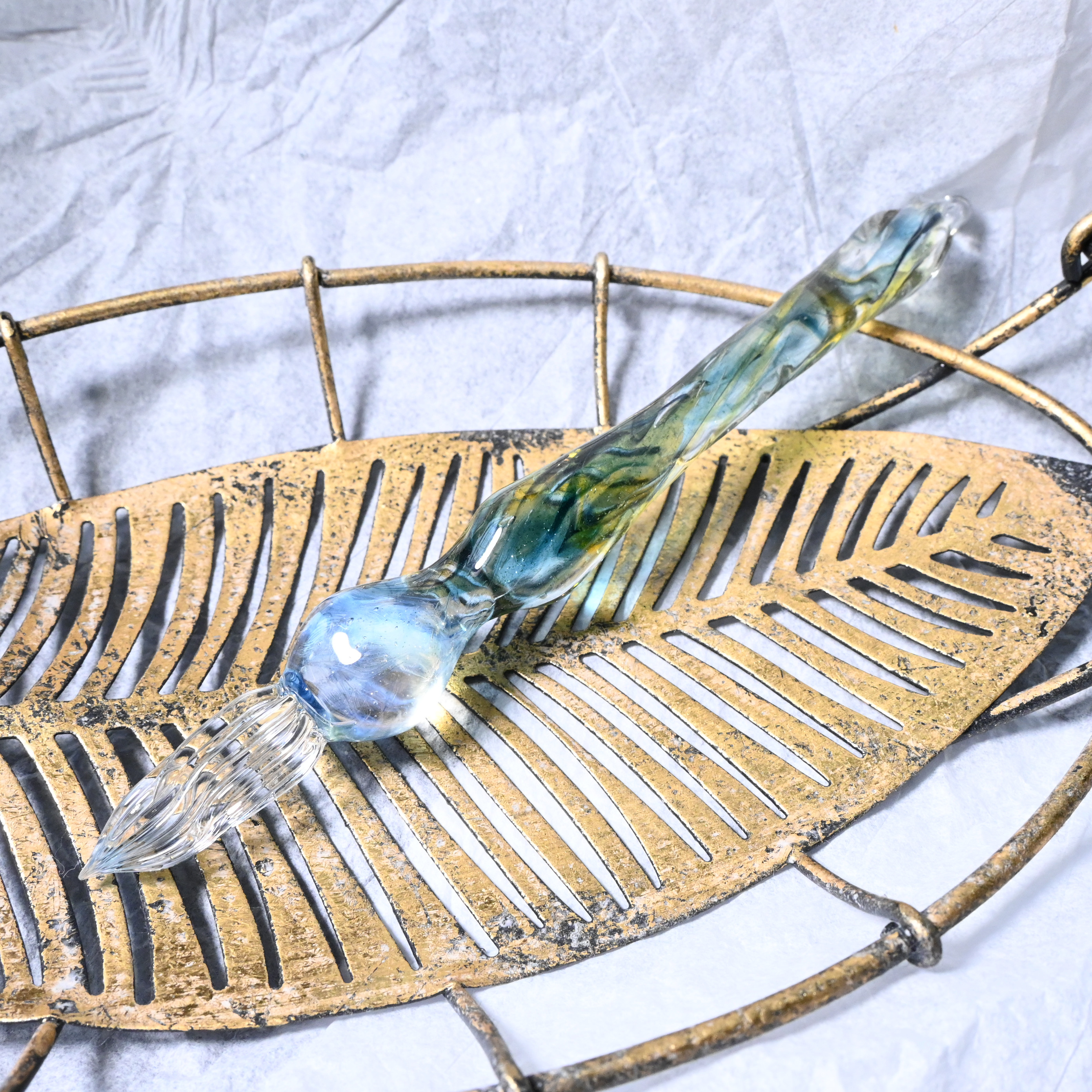 ガラスペンno15 青と緑