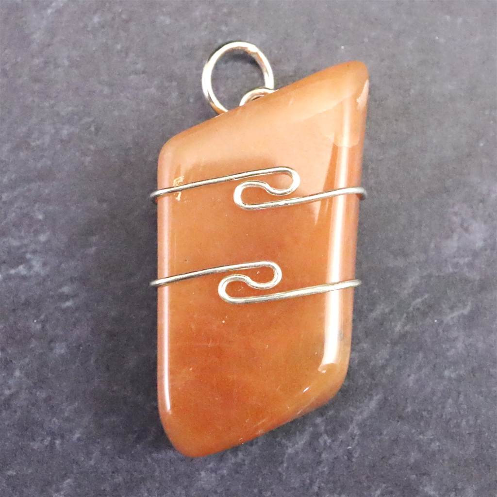 H&E社 サチャロカローズ アゼツライト（AZOZEO)  タンブル　ペンダント 7.7g #93204