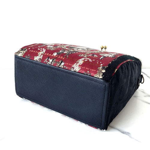 ゴンちゃん　がま口スクエアバック BOX型がま口スクエアショルダー(変形マチtype) AliceCopy ショルダー