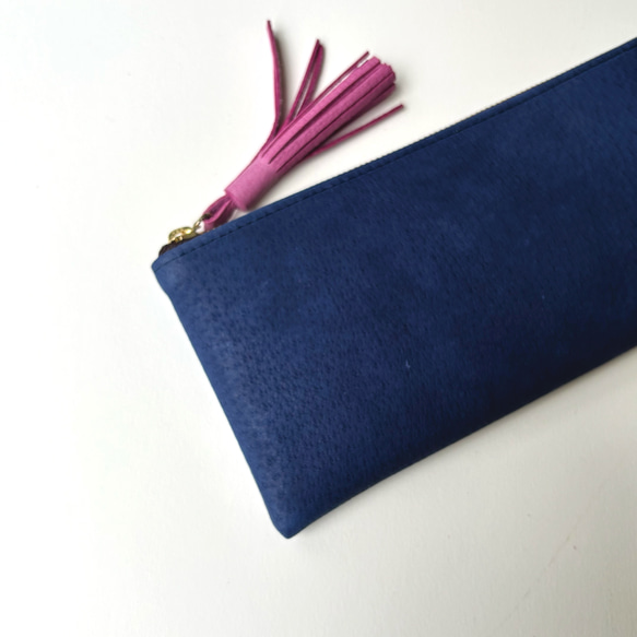 【カラーオーダーできます】ピッグスキンのスリムな長財布　 7枚目の画像