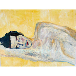 32×41㎝「夜のメリーゴーランド3」原画・油彩画・F6 絵画 かい