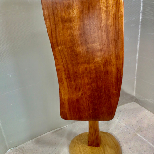 天然木ブビンガ材サイドテーブル折り畳み式手造り一点物