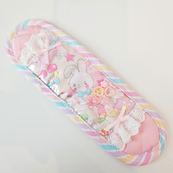 ハンドメイド オーダー サーモス 水筒 カバー 600 ゆめかわ うさぎ