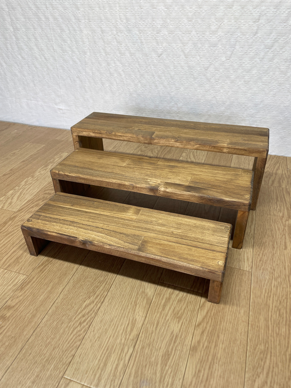 コの字ラック3点セット】刻印サービス/ディスプレイ台/イベント什器