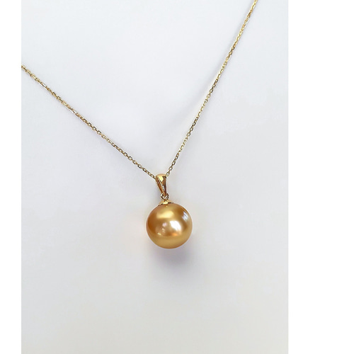 ヘイズジュエリー] 8-12.4mm 強力ゴールド 南洋ゴールドパール