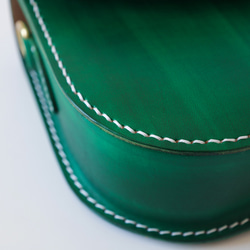 【Creema獨家早鳥價】竹柄牛皮單肩包/馬鞍包/手拿包 第10張的照片