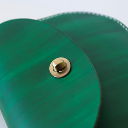 【Creema獨家早鳥價】竹柄牛皮單肩包/馬鞍包/手拿包 第9張的照片