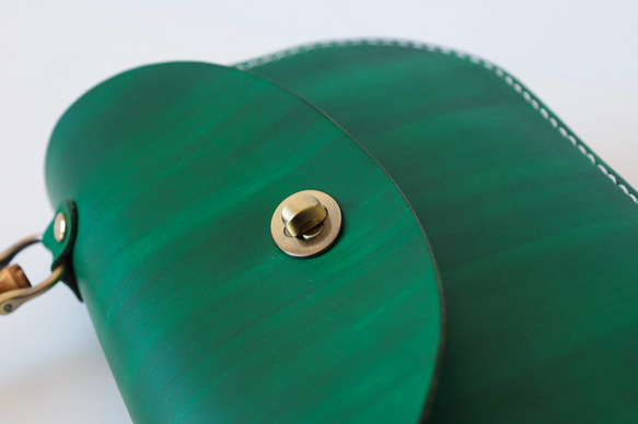 【Creema獨家早鳥價】竹柄牛皮單肩包/馬鞍包/手拿包 第9張的照片