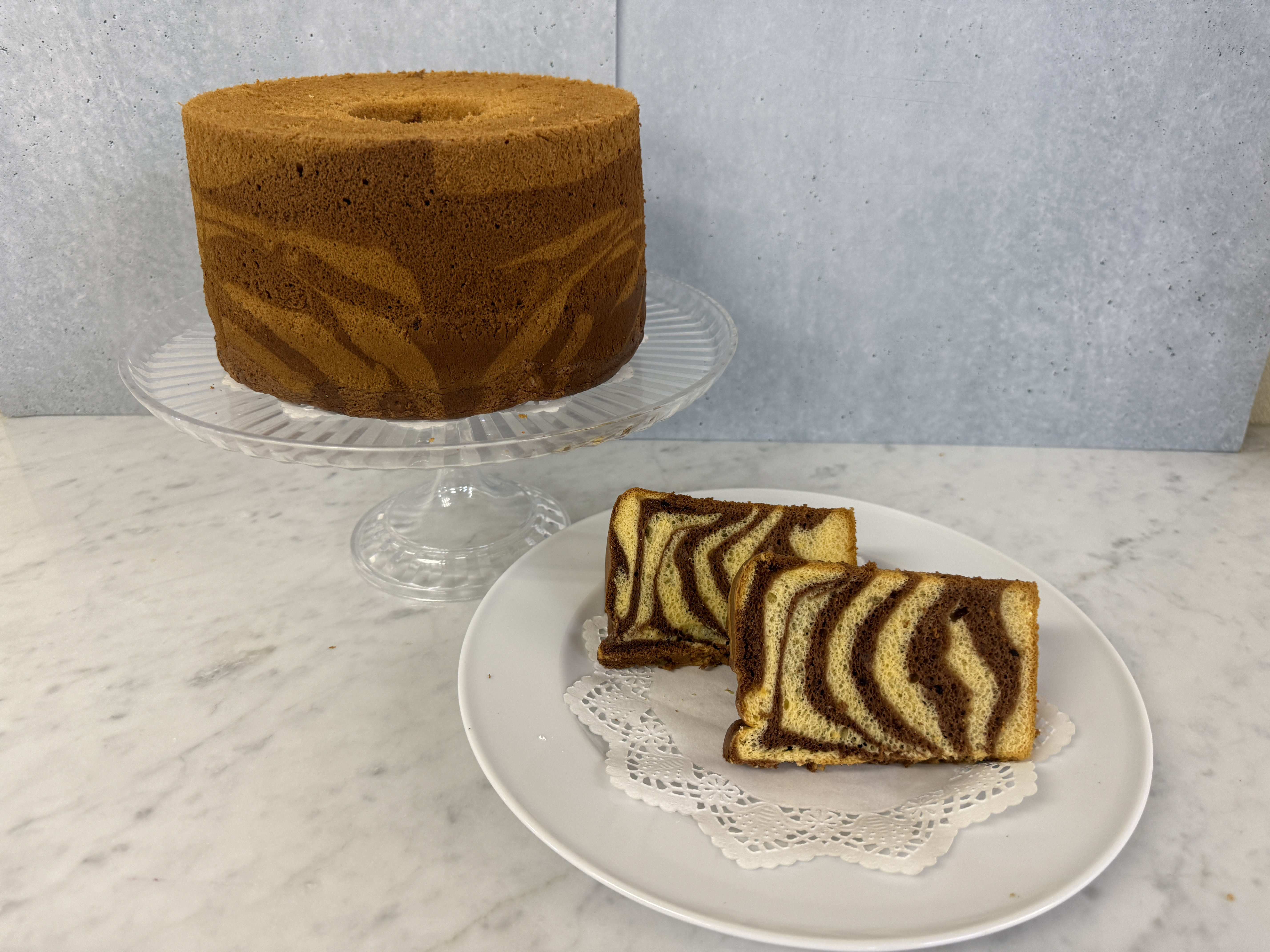 【Signature Chiffon】チョコマーブルシフォンケーキ｜Anne’s Kitchenの“物語を味わう”焼き菓