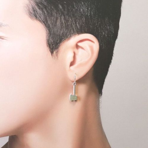 金具変更無料 お道具イヤリング・ピアス 工具 鍵 シルバーカラー