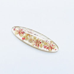 5周記念福袋SALE　〜ピーチカラーのフラワーアクセサリー5点セット〜　薔薇　紫陽花　桜　クリア　レジン　花　ピンク桃 7枚目の画像