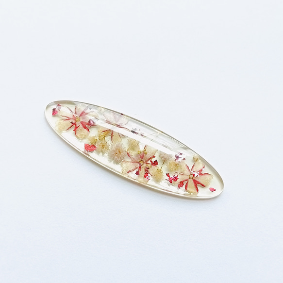 5周記念福袋SALE　〜ピーチカラーのフラワーアクセサリー5点セット〜　薔薇　紫陽花　桜　クリア　レジン　花　ピンク桃 7枚目の画像