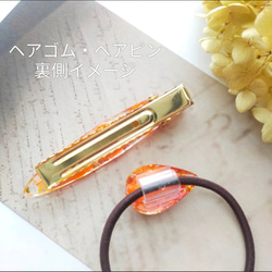 5周記念福袋SALE　〜ピーチカラーのフラワーアクセサリー5点セット〜　薔薇　紫陽花　桜　クリア　レジン　花　ピンク桃 19枚目の画像