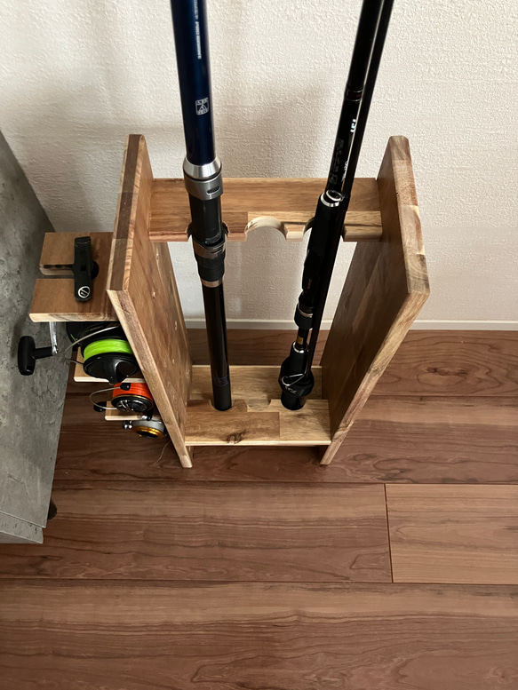 fishing shelf 釣竿とリール置き 5枚目の画像