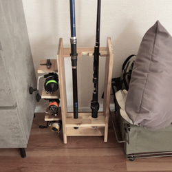 fishing shelf 釣竿とリール置き 7枚目の画像