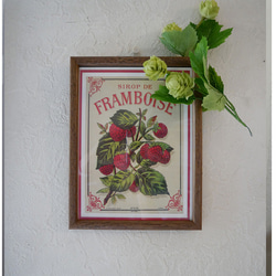 ヴィンテージ　フランスのポストカード　L版　framboise 2枚目の画像