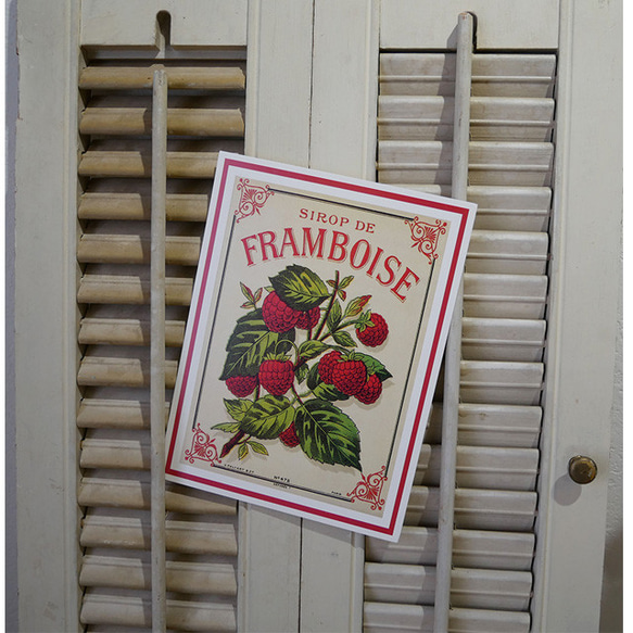 ヴィンテージ　フランスのポストカード　L版　framboise 1枚目の画像