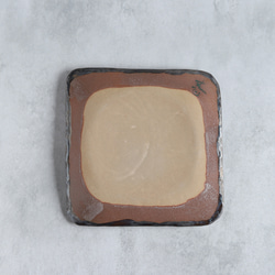 靛藍線描彩繪陶瓷方盤 第3張的照片