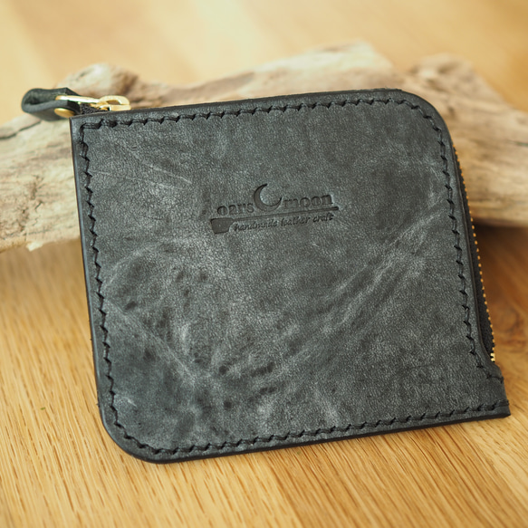 限定品】アラスカレザー（ブラック）L字ファスナーミニ財布 その他ミニ