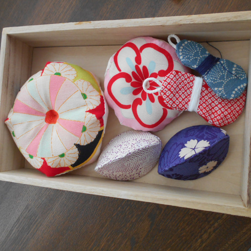 お裁縫箱 お針箱 昭和レトロなソーイングセット フリーボックス・小物